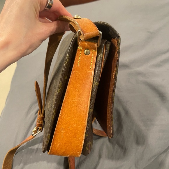 Louis Vuitton Cartouchiere Shoulder Bag GM Brown Canvas - Picture 3 of 11